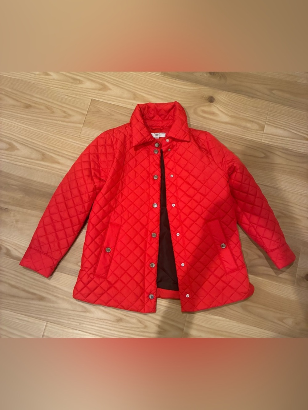 Anne Klein Red Quilted Jacket